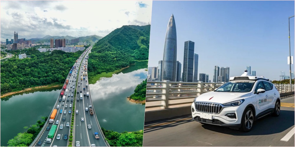 深圳自動駕駛開上高速公路