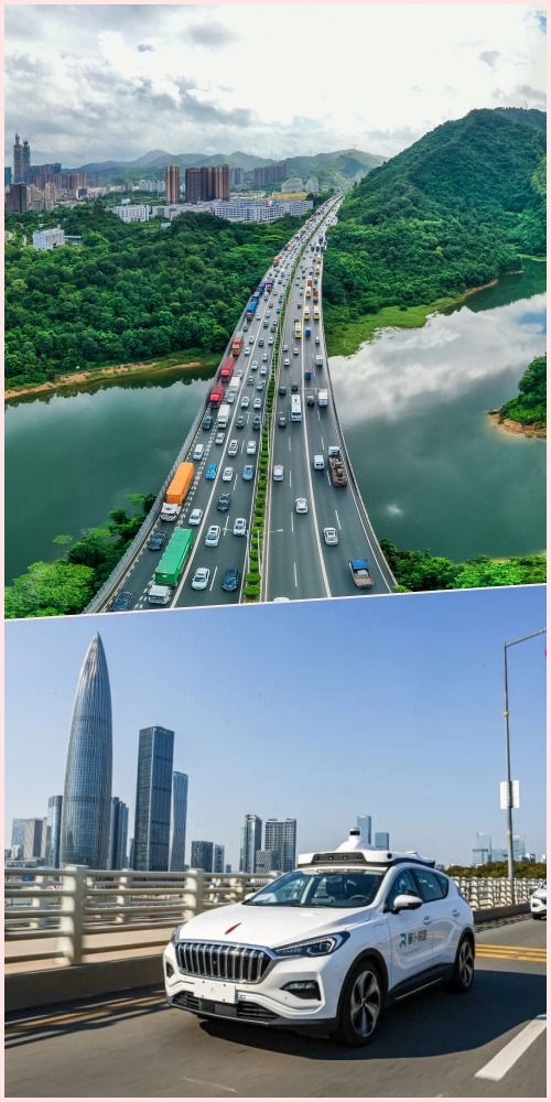 深圳自動駕駛開上高速公路