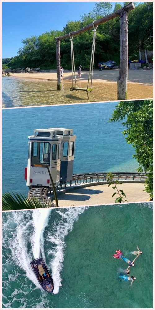 深圳大鹏新区云海天使湾设有釜山同款小火车