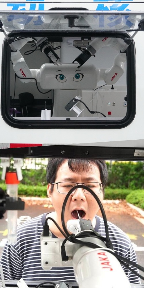 当代中国－智慧生活－核酸采样机械人