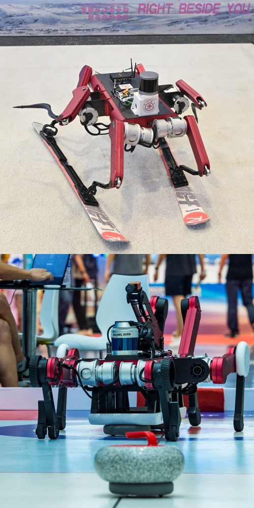 六足機械人-冰壺機械人-滑雪機械人-北京冬奧