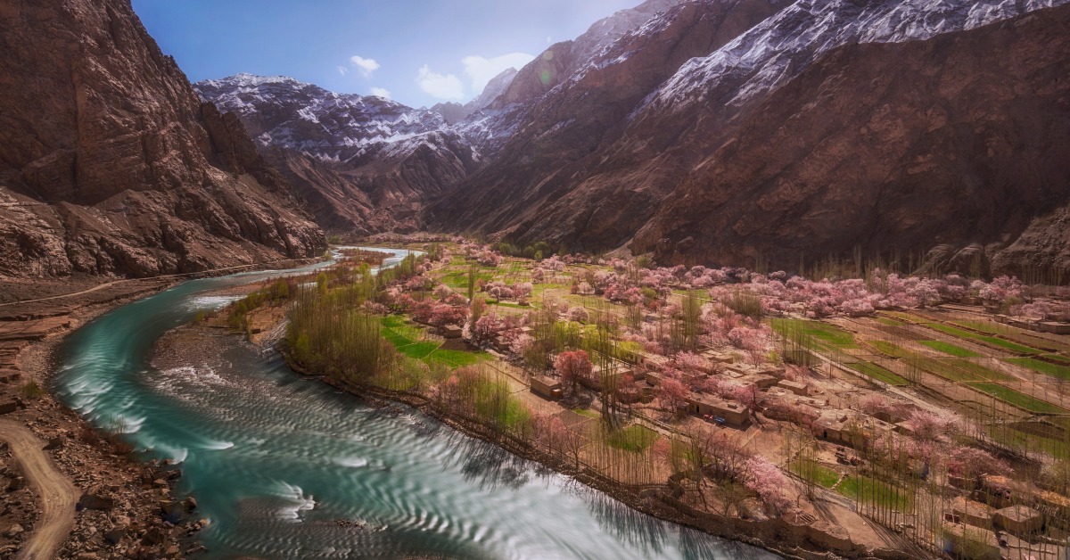 南疆帕米尔高原杏花村