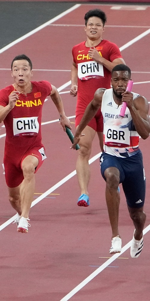 當代中國-體育運動-東京奧運｜中國隊遞補獲男子4×100米接力銅牌 「亞洲飛人」蘇炳添的首面奧運獎牌