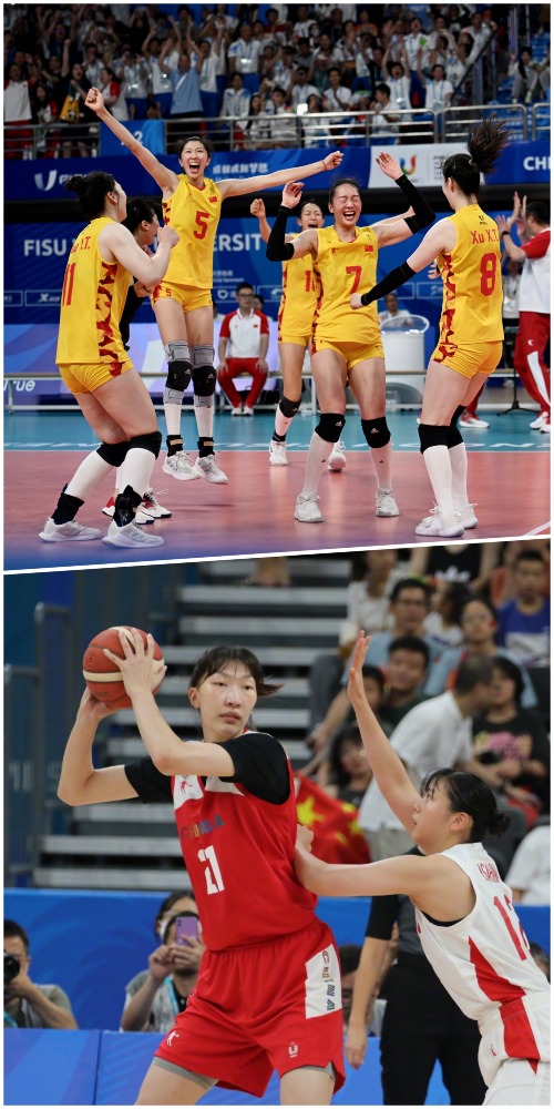 大运会；中国女篮；中国女排