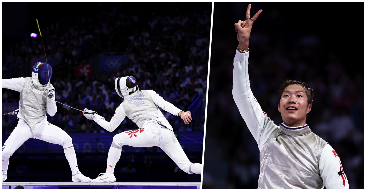 張家朗在巴黎奧運成功衛冕男子花劍金牌