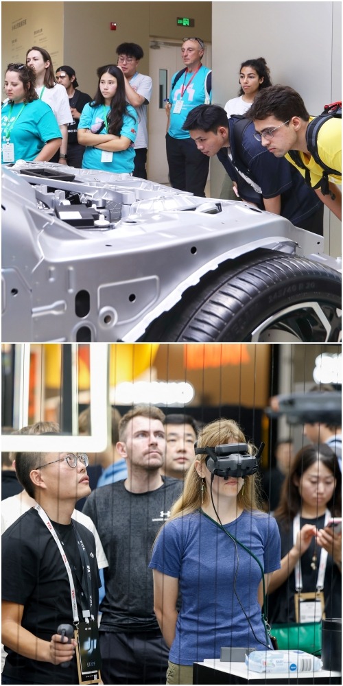 中國科技旅遊深受外國旅客歡迎，以新能源汽車、無人機、人工智能等領域最熱門，外國遊客逛工廠、看技術、探產業。