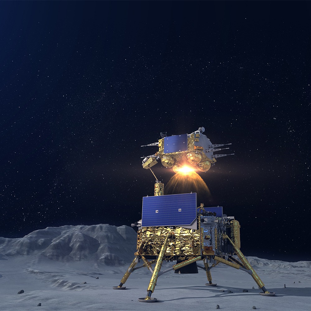當代中國-今日熱話-嫦娥五號月面起飛展示國旗
