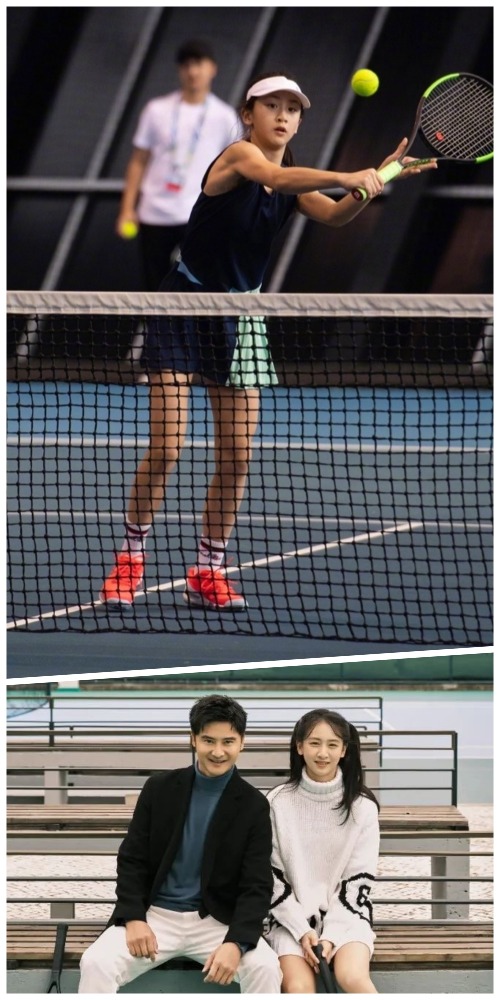 田亮女兒田橙雨參加國際網球賽