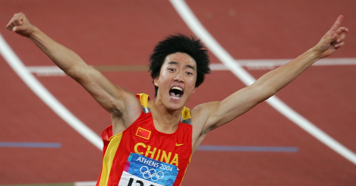 劉翔奪得奧運金牌