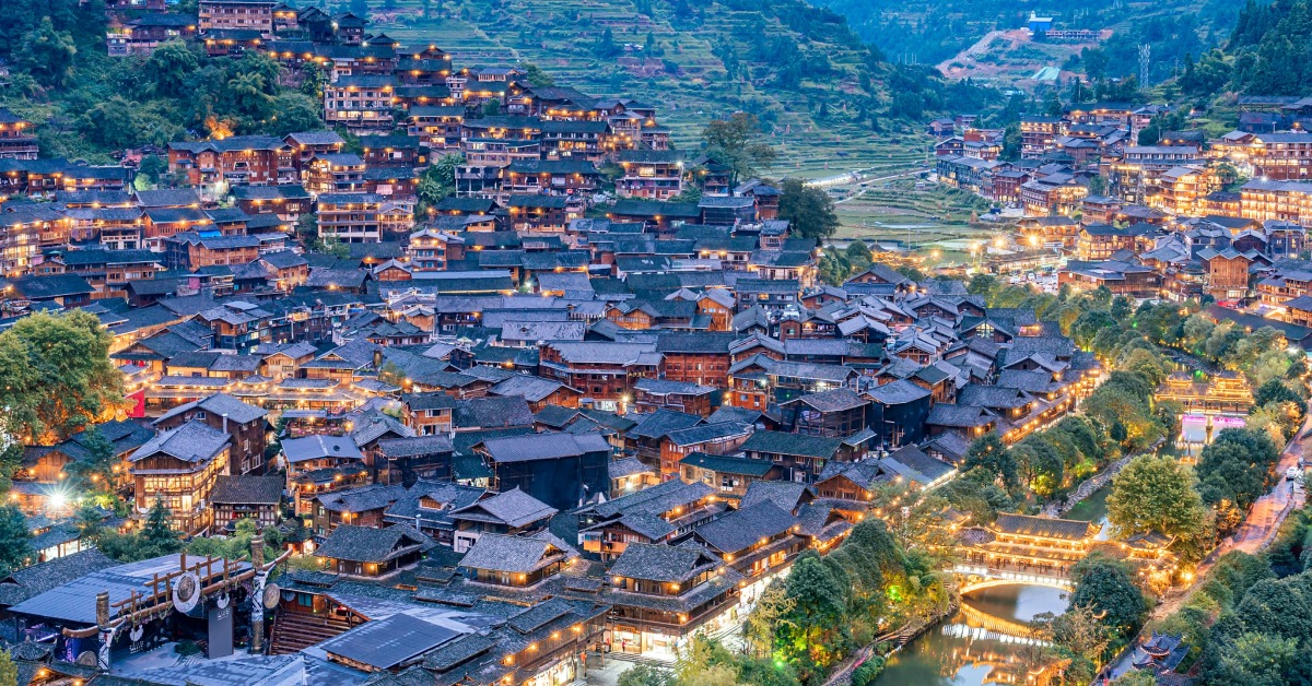 當代中國-旅遊風物-西江苗寨