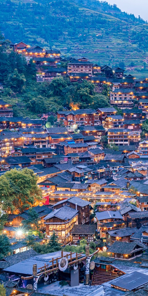 當代中國-旅遊風物-西江苗寨