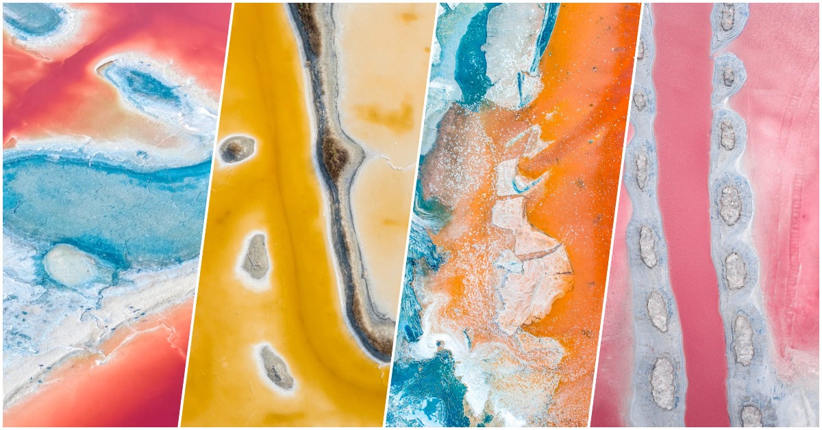 原来在山西省运城市有一个被誉为“中国死海”的盐湖，运城盐湖的湖水会随着气温等及矿物变化，呈现五颜六色的变幻美景，令人叹为观止。